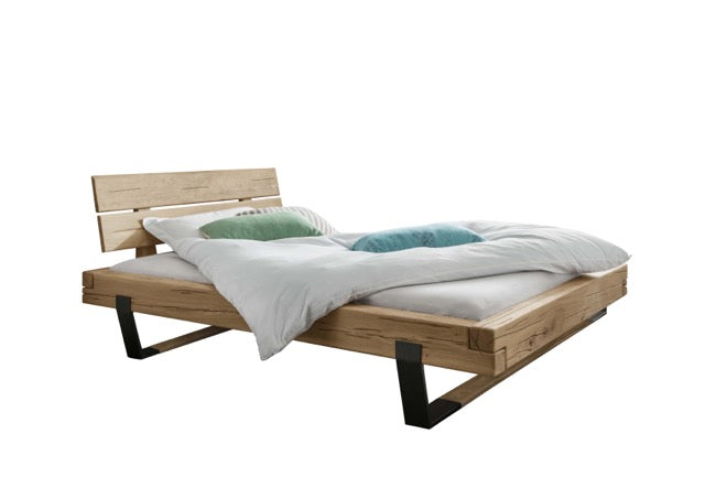 Kensington Bed Frame Y-Leg (Metal) 140x200 cm | Oak, oiled