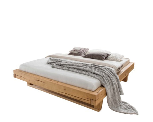 Kensington Bed Frame (Wood Rails) 140x200 cm | Oak, oiled