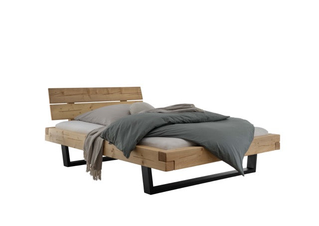 Kensington Bed Frame Y-Leg (Metal) 140x200 cm | Oak, oiled