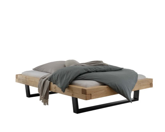 Kensington Bed Frame Y-Leg (Metal) 140x200 cm | Oak, oiled