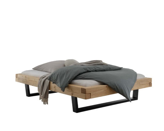Kensington Bed Frame Y-Leg (Metal) 140x200 cm | Oak, oiled