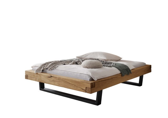 Kensington Bed Frame Y-Leg (Metal) 140x200 cm | Oak, oiled