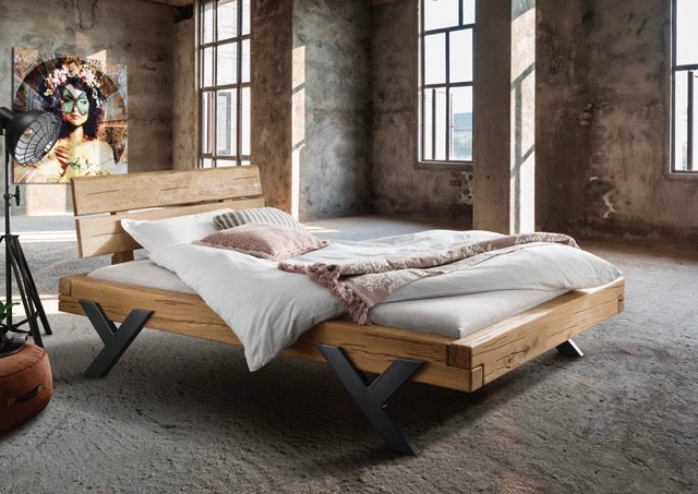 Kensington Bed Frame Y-Leg (Wood) 140x200 cm | Oak, oiled