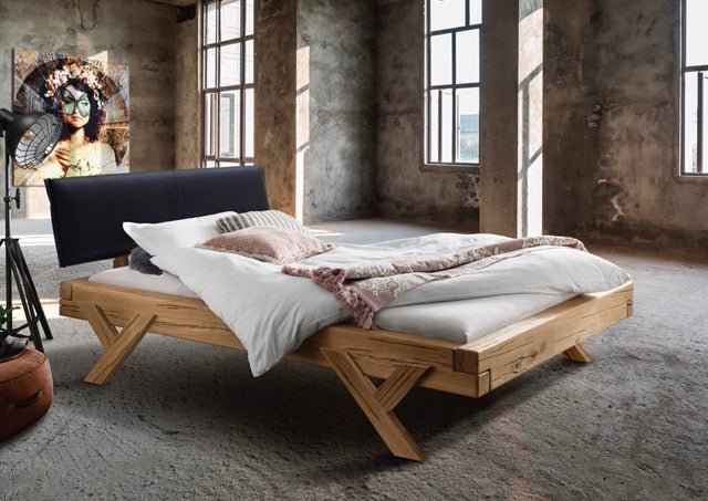 Kensington Bed Frame Y-Leg (Wood) 140x200 cm | Oak, oiled